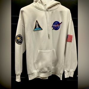 Balenciaga White NASA Sweatshirt XXL